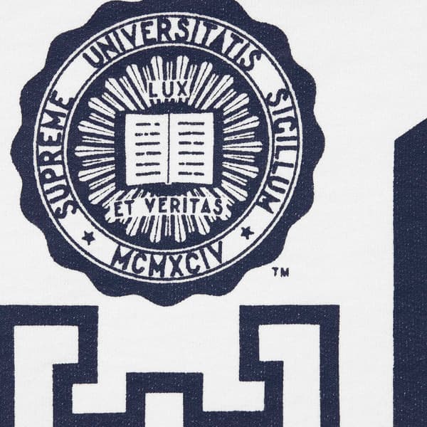 Supreme Knowledge Reigns Zip Up Hooded Sweatshirt - White (front)