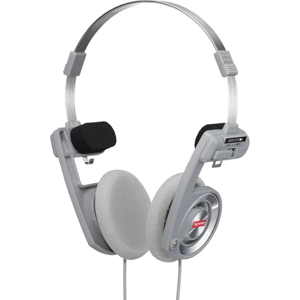 Supreme Koss PortaPro Headphones - Silver (front)