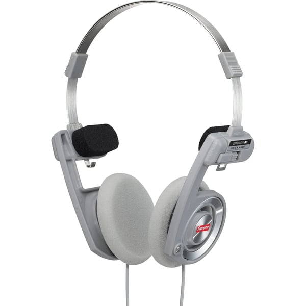 Supreme Koss PortaPro Headphones - Silver (front)