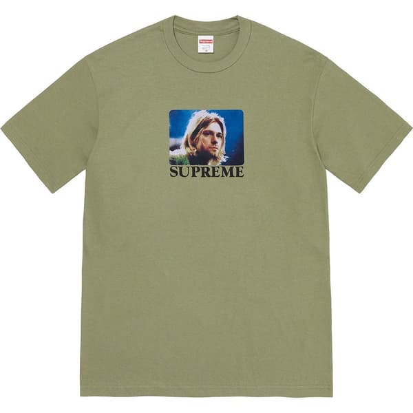 Supreme Kurt Cobain Tee - Light Olive (front)