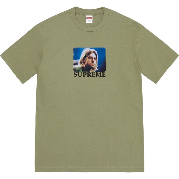 Supreme Kurt Cobain Tee - Light Olive (front)