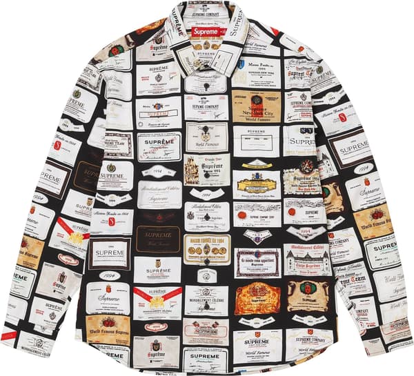 Supreme Label Shirt - Black (front)