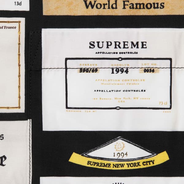 Supreme Label Shirt - Black (front)
