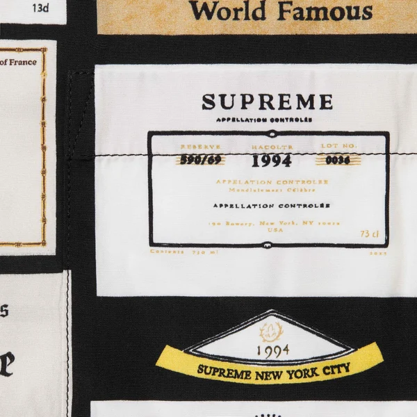 Supreme Label Shirt - Black (front)
