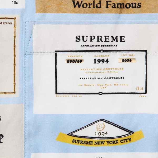 Supreme Label Shirt - Light Blue (front)