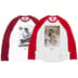 Supreme/Larry Clark Sequin Raglan L/S Top - Red (front)