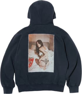 Supreme/Larry Clark Zip Up Hooded Sweatshirt Navy