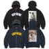 Supreme/Larry Clark Zip Up Hooded Sweatshirt - Black (front)