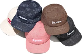 Supreme Lasered Denim Camp Cap