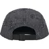 Supreme Lasered Denim Camp Cap - Black (front)