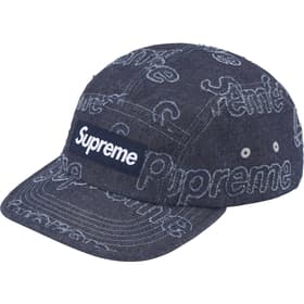 Supreme Lasered Denim Camp Cap Navy
