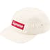 Supreme Lasered Denim Camp Cap - White (front)