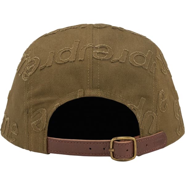 Supreme Lasered Twill Camp Cap - Olive (front)