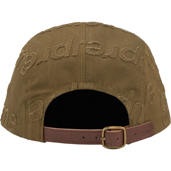 Supreme Lasered Twill Camp Cap - Olive (front)