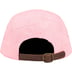 Supreme Lasered Twill Camp Cap - Pink (front)