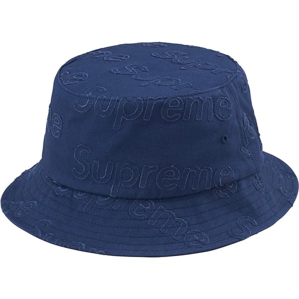 Supreme Lasered Twill Crusher - Navy (front)