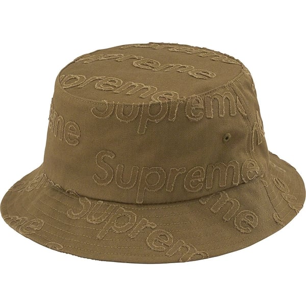 Supreme Lasered Twill Crusher - Olive (front)