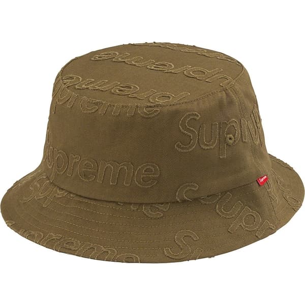 Supreme Lasered Twill Crusher - Olive (front)