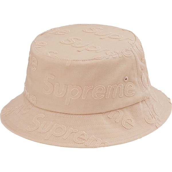 Supreme Lasered Twill Crusher - Tan (front)
