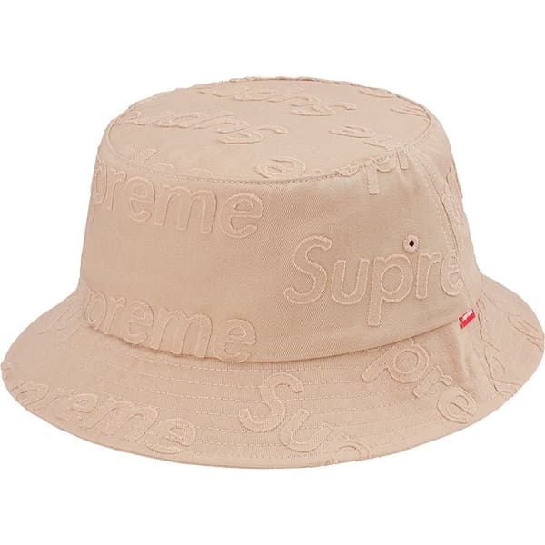 Supreme Lasered Twill Crusher - Tan (front)