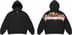 Supreme Last Supper Embroidered Zip Up Hooded Sweater - Black (front)