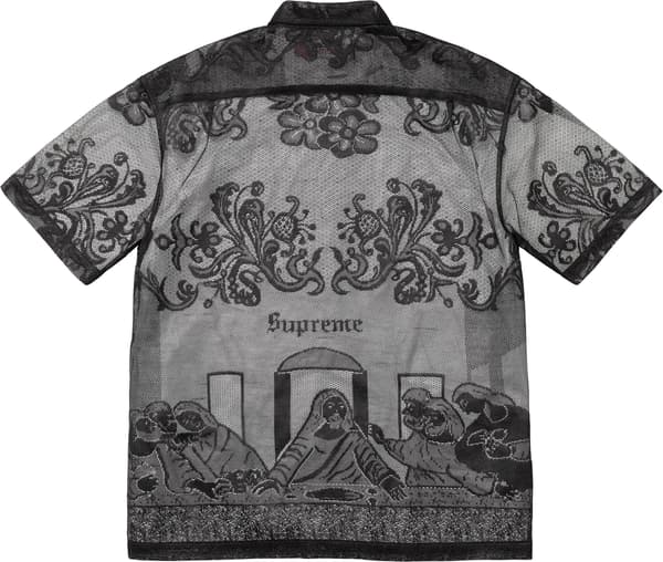Supreme Last Supper Lace S/S Shirt - Black (front)