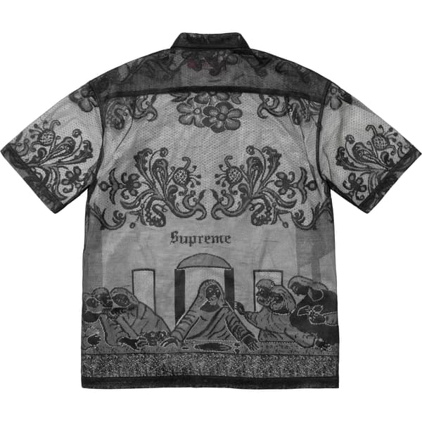 Supreme Last Supper Lace S/S Shirt - Black (front)