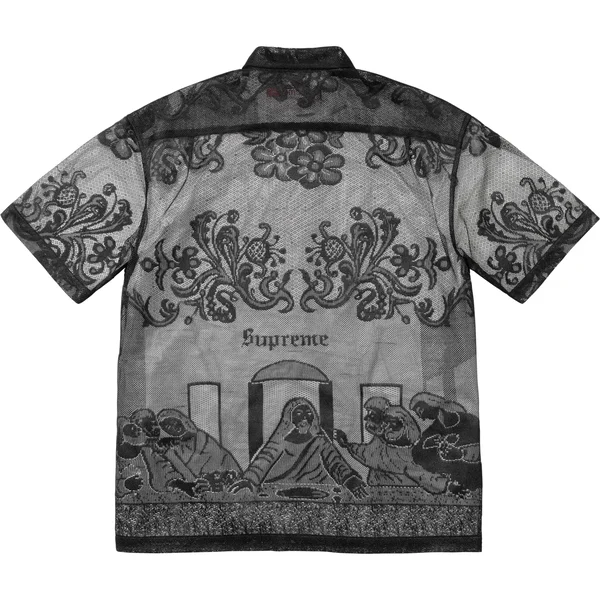 Supreme Last Supper Lace S/S Shirt - Black (front)