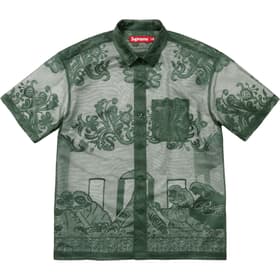 Supreme Last Supper Lace S/S Shirt Dark Green