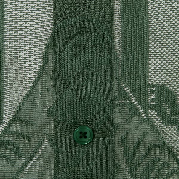 Supreme Last Supper Lace S/S Shirt - Dark Green (front)