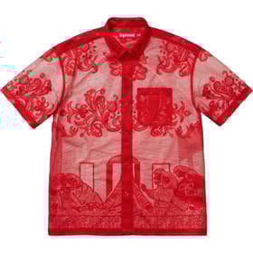 Supreme Last Supper Lace S/S Shirt Red