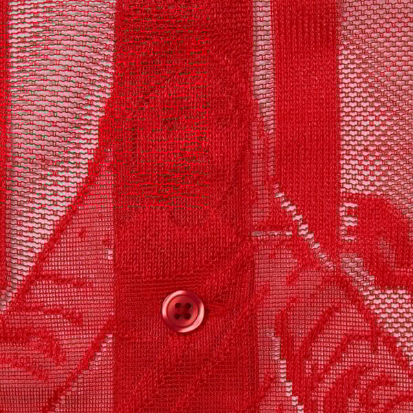 Supreme Last Supper Lace S/S Shirt - Red (front)