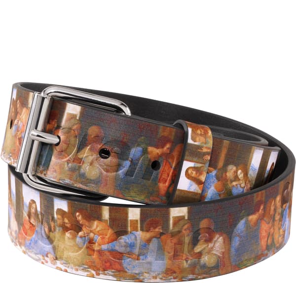 Supreme Last Supper Leather Belt - Product Image