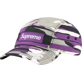 Supreme Layered Camo Camp Cap Purple