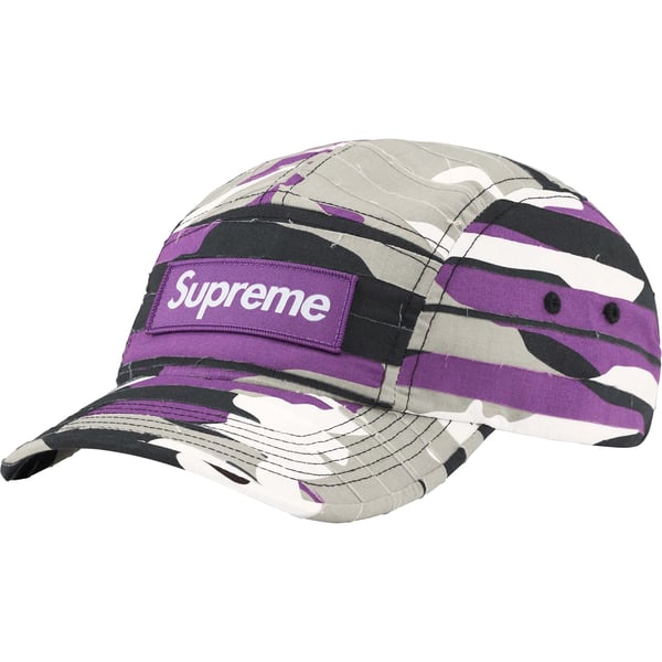 Supreme Layered Camo Camp Cap - Purple (front)