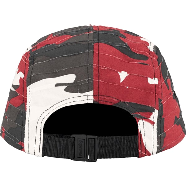 Supreme Layered Camo Camp Cap - Red (front)