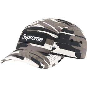 Supreme Layered Camo Camp Cap White