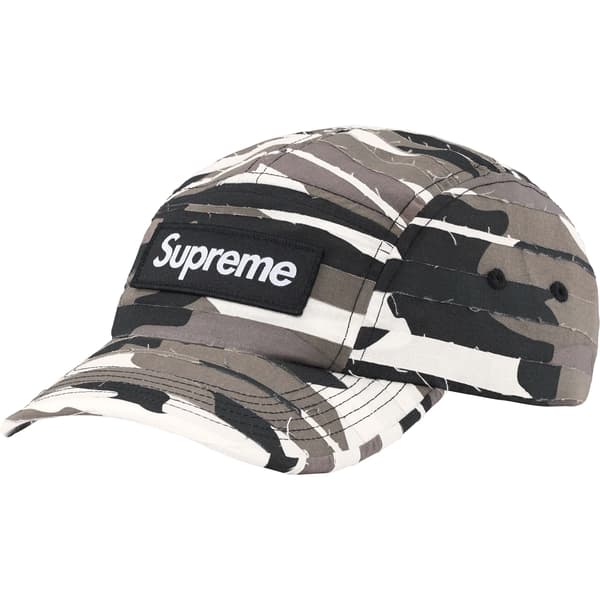 Supreme Layered Camo Camp Cap - White (front)