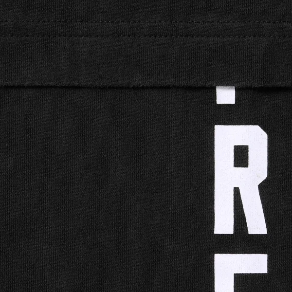 Supreme Layered Hooded L/S Top - Black (front)