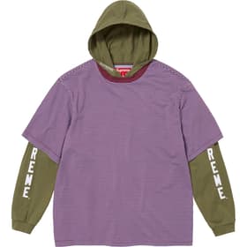 Supreme Layered Hooded L/S Top Olive