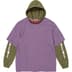 Supreme Layered Hooded L/S Top - Olive (front)