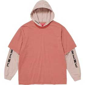 Supreme Layered Hooded L/S Top Tan