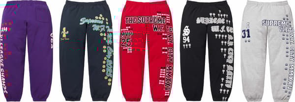 Supreme League Champs Sweatpant - Product Image