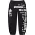 Supreme League Champs Sweatpant - Black (front)