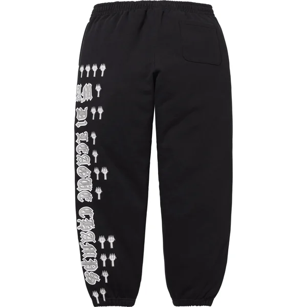 Supreme League Champs Sweatpant - Black (front)