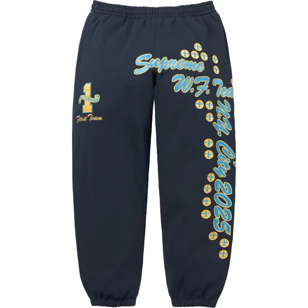 Supreme League Champs Sweatpant - Navy (front)