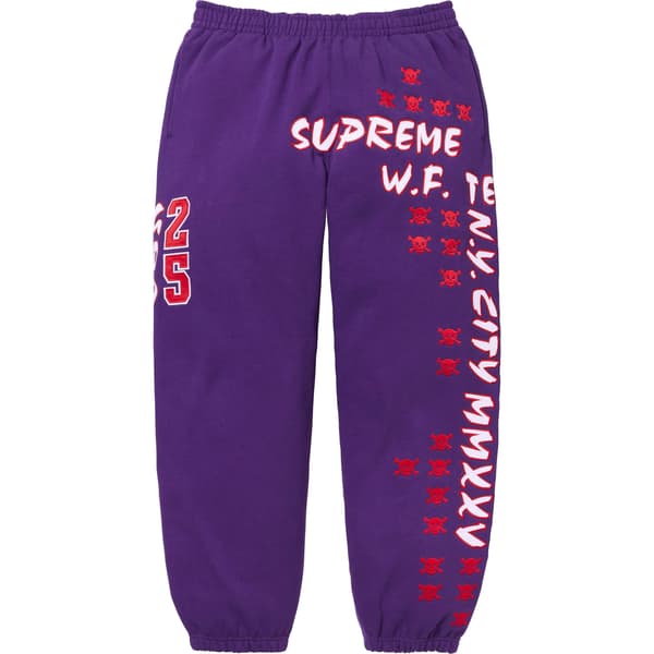 Supreme League Champs Sweatpant - Purple (front)