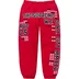 Supreme League Champs Sweatpant - Red (front)