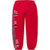 Supreme League Champs Sweatpant - Red (front)
