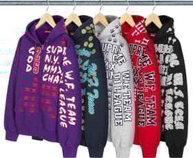 Supreme League Champs Zip Up Hooded Sweatshirt